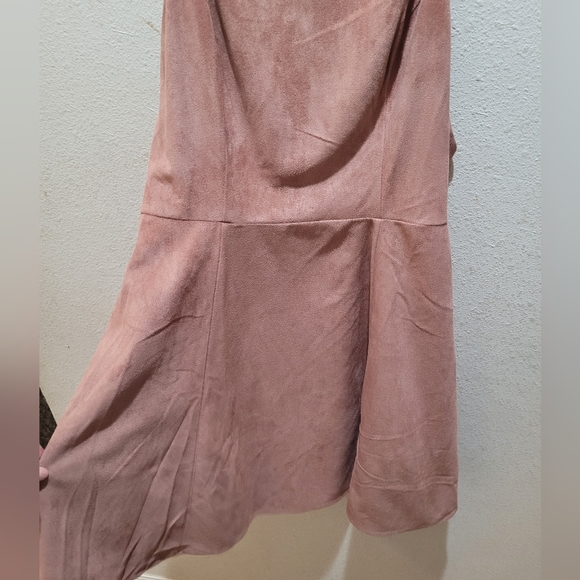 Mauve pink Aline dress, Suede feel, NWT - Picture 3 of 7
